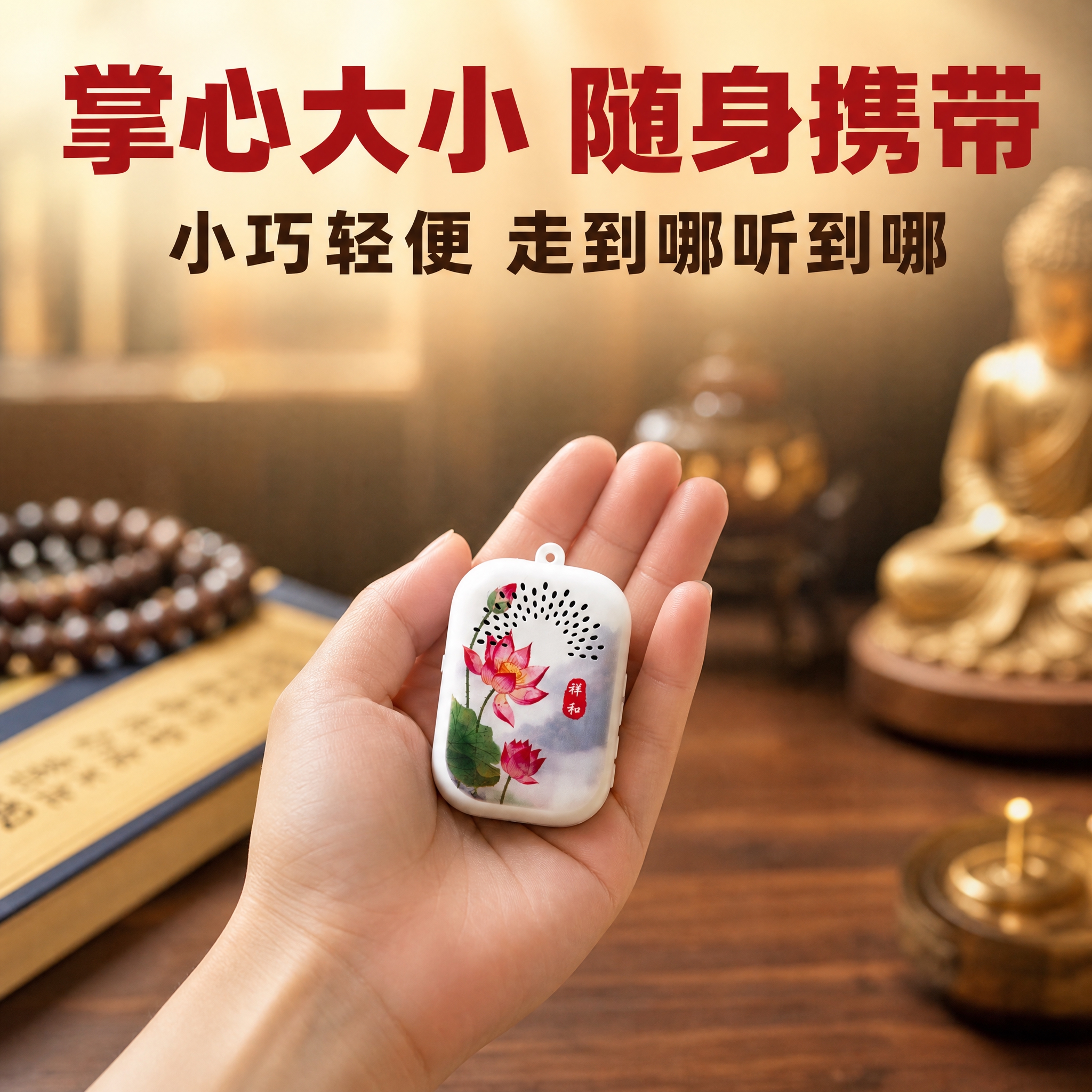 [主图-4] 便携尺寸场景图，用手掌对比展示掌心大小，突出便携… - 图片创意预览