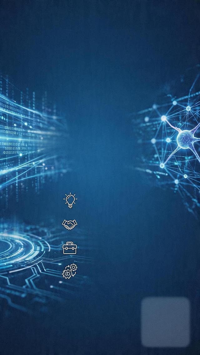 企业培训招生海报，高端高级风格，背景为AI科技感相关图片，不要出现老师人物相片，保留预留二维码位置，完整文案内容："AI赋能汇报提交：三分工作、七分汇报：高影响力工作汇报能力提升
5月29-30日 
广州
4880元/人，企业价8880/3人 
课程对象：组织各层级管理者、高潜能骨干/员工
课程收益：
1、思维重塑：
建立“结论先行”的肌肉记忆，根治汇报被追问“So what”的痛点；
2、人机协同：
用指令与业务洞察改造AI初稿，规避AI“平淡无洞察”的缺陷；
3、实战工具包：
套用SCQA、PREP等模板，搞定复盘、申请资源等高频场景；
4、隐性成果：
统一“先讲结论”的团队语言，减少跨部门沟通内耗；
讲师：曹老师
20年+企业管理实战 + 世界500强常年特邀导师 + 版权课程著作权人
学习顾问：陈老师  020-85540983 / 13265116007 （微信同号）"