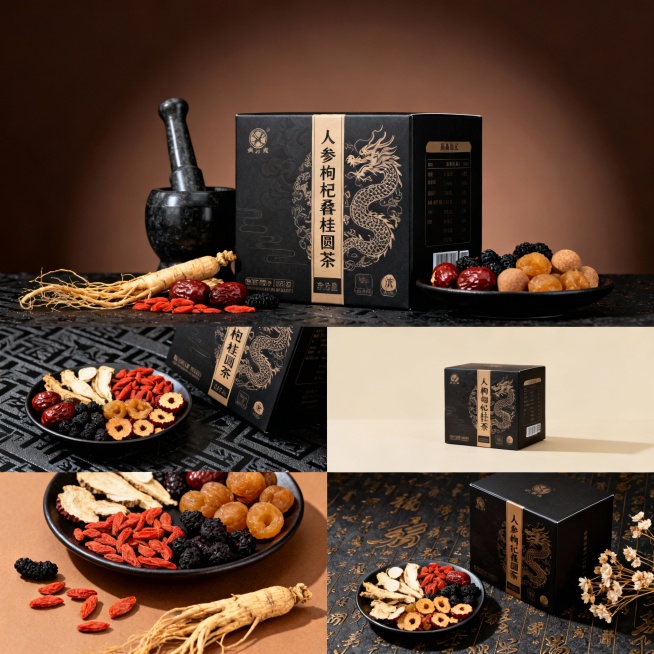 根据提供的素材结合起来生成五张主图，抖音爆款主图，要有质感高清， 不要文字预览效果