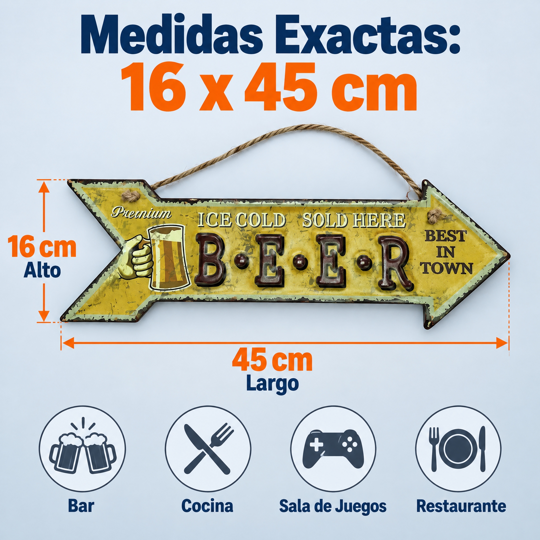 [主图-4] Cartel de Flecha Vintage… - 图片创意预览