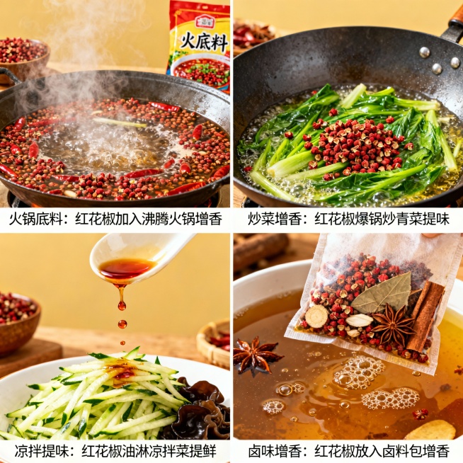 生成一套红花椒的详情图预览效果