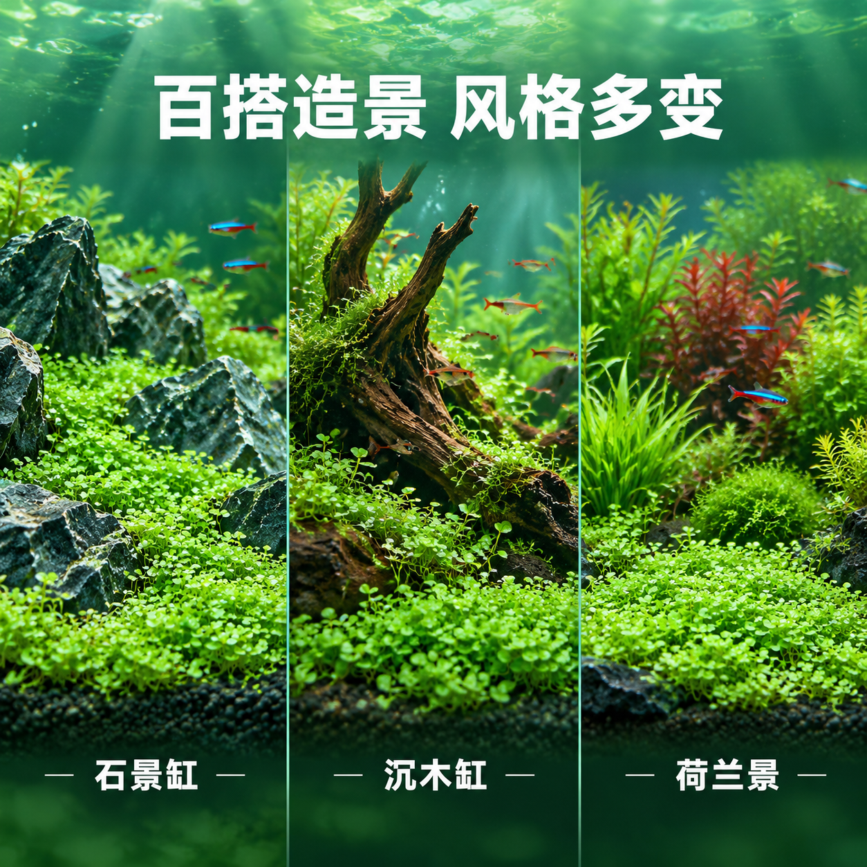 [主图-8] 适用造景风格，主题：多种造景 百搭适用。 [统一… - 图片创意预览