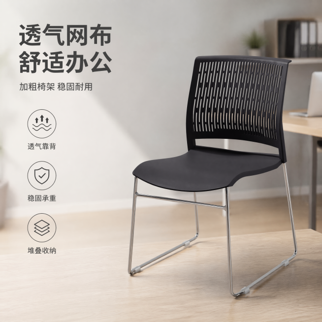 「图片1」，生成电商主图（1张），商品名称是办公椅，适配淘宝/天猫平台，主图比例为1:1预览效果