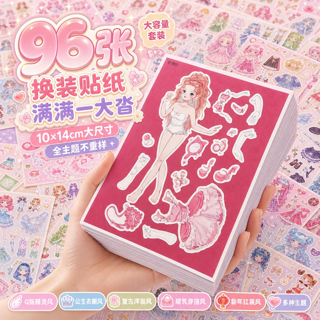1:1竖版电商主图首图，甜美可爱软萌少女风，明亮通透的马卡龙浅… - 图片创意预览