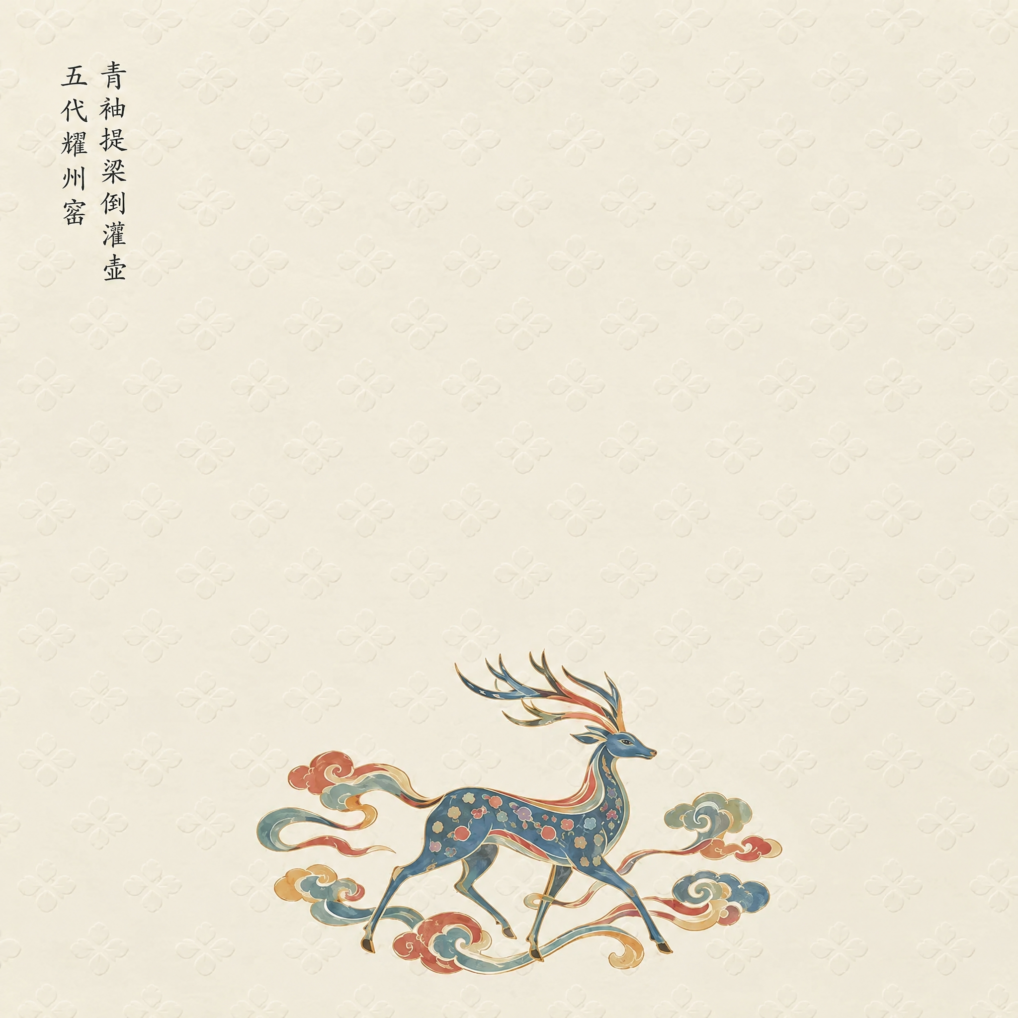 将画面正中央的梅花形（五瓣花形）镂空窗洞连同其中的文物图案整体… - 图片创意预览