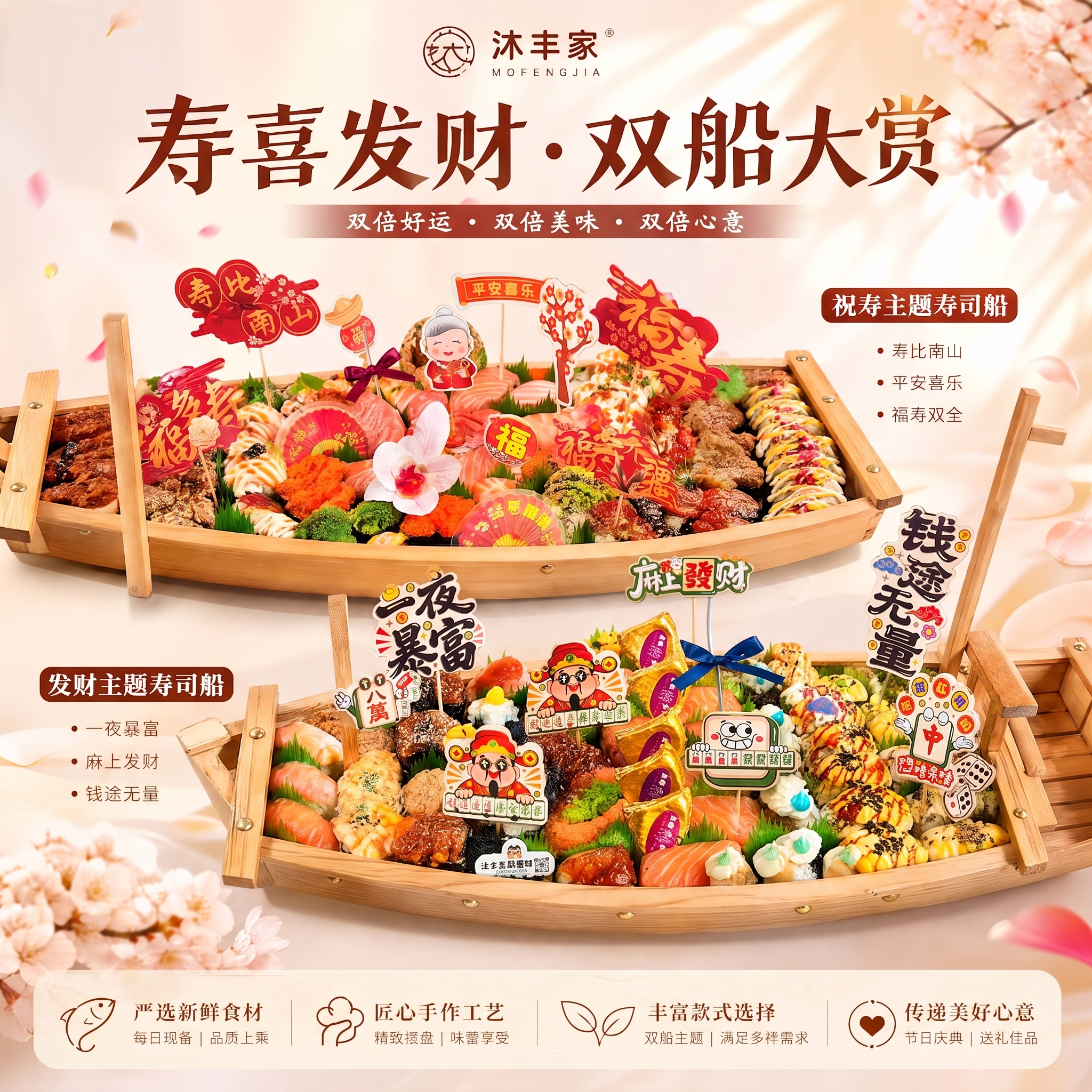 将图1和图3的产品替换图2的海波中的产品保留原有节日喜庆温馨氛… - 图片创意预览