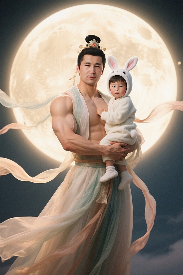 男版嫦娥带娃