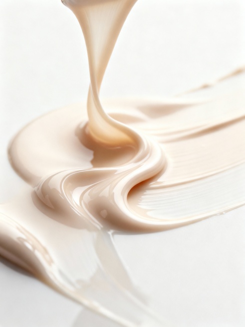 生成粉底液体丝滑感的背景，不要任何容器预览效果