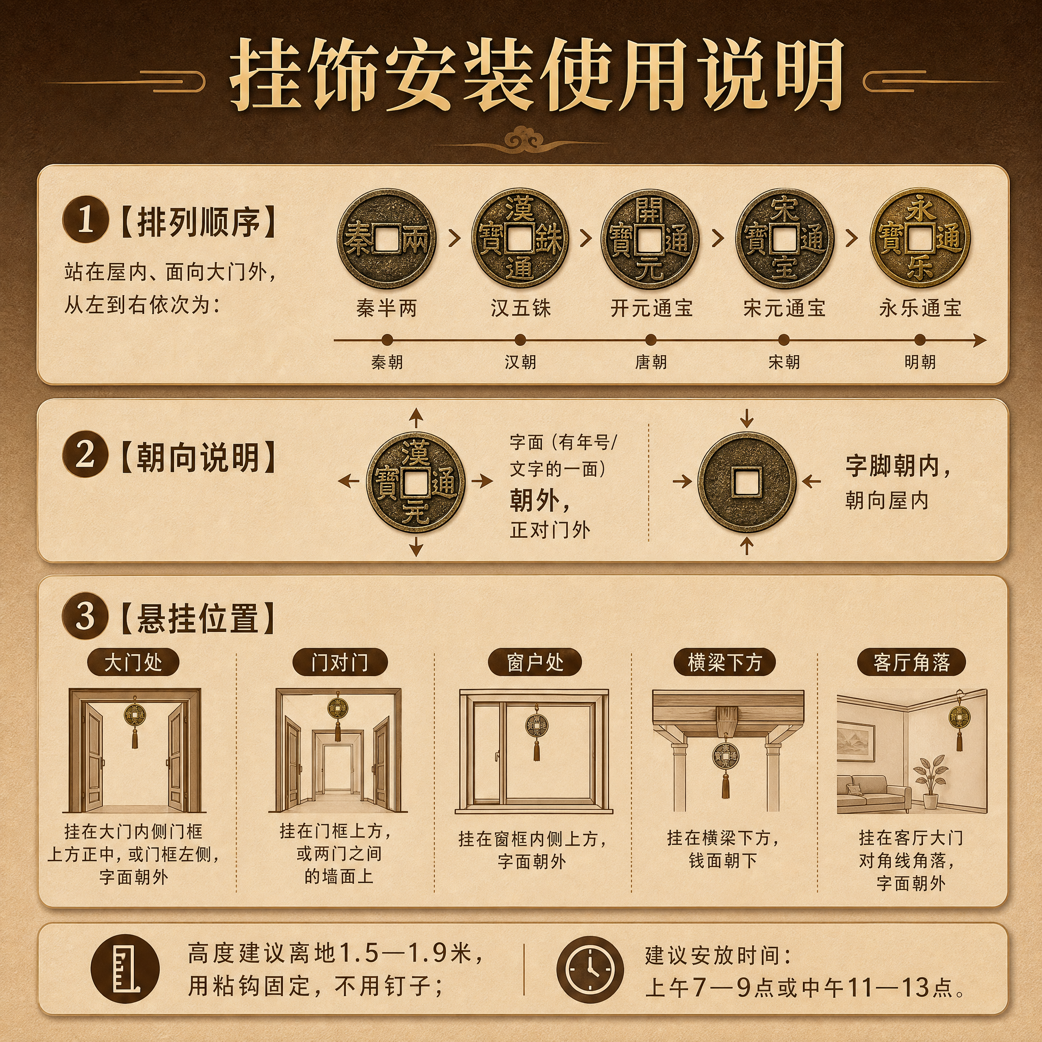 淘宝天猫电商详情页说明图，1:1正方形，高级渐变背景（上深棕下… - 图片创意预览