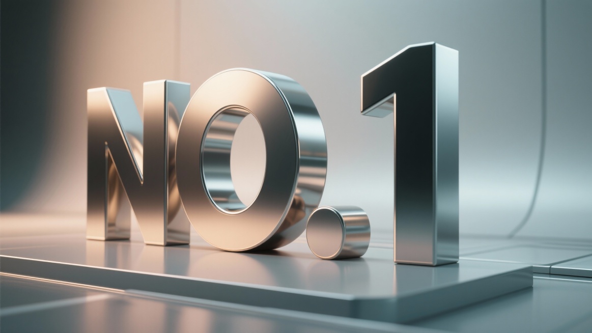 帮我生成一张行业NO.1背景图，“NO.1"要求立体突出预览效果