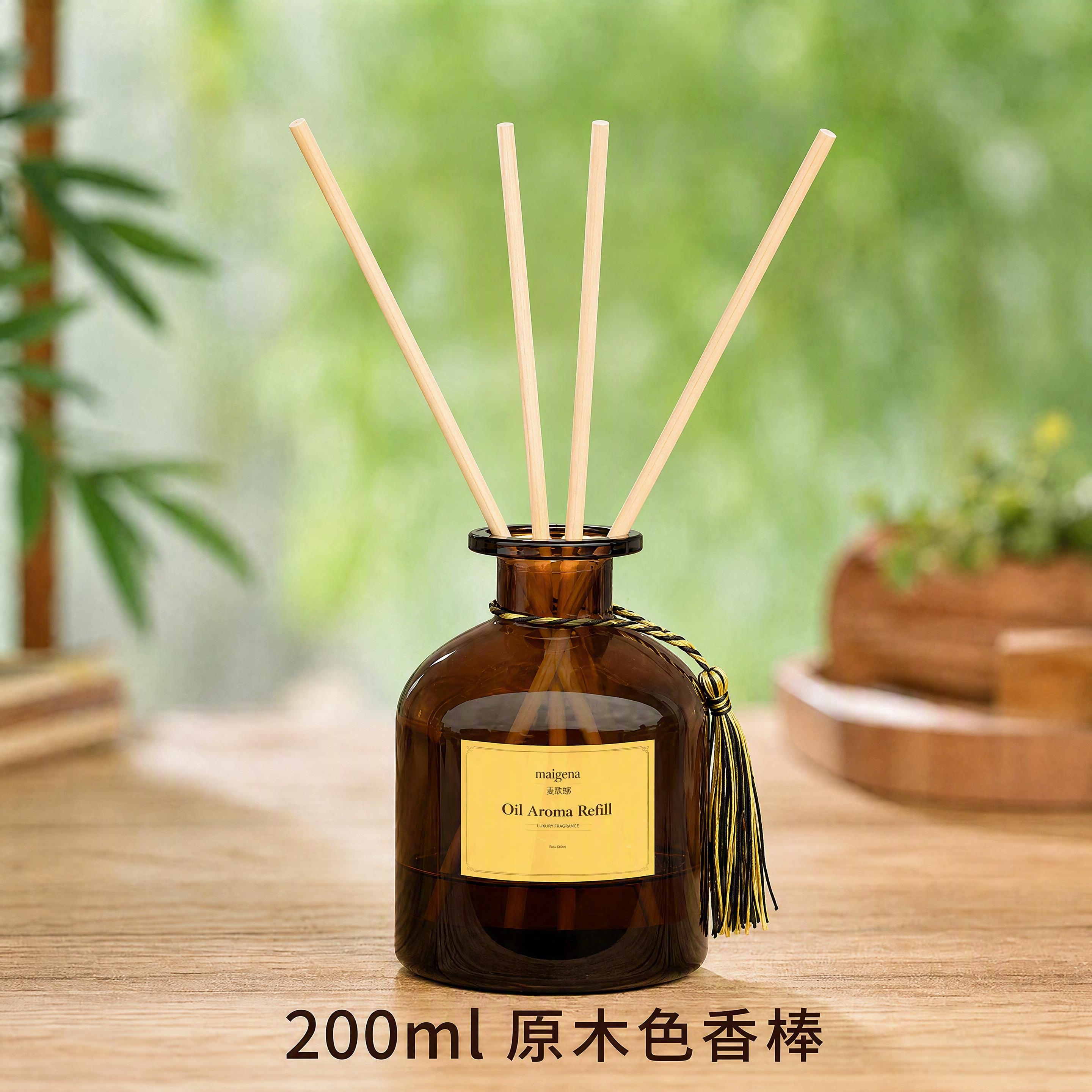 修改图5（200ml原木色香棒SKU图）瓶中的藤条：将香棒数量… - 图片创意预览