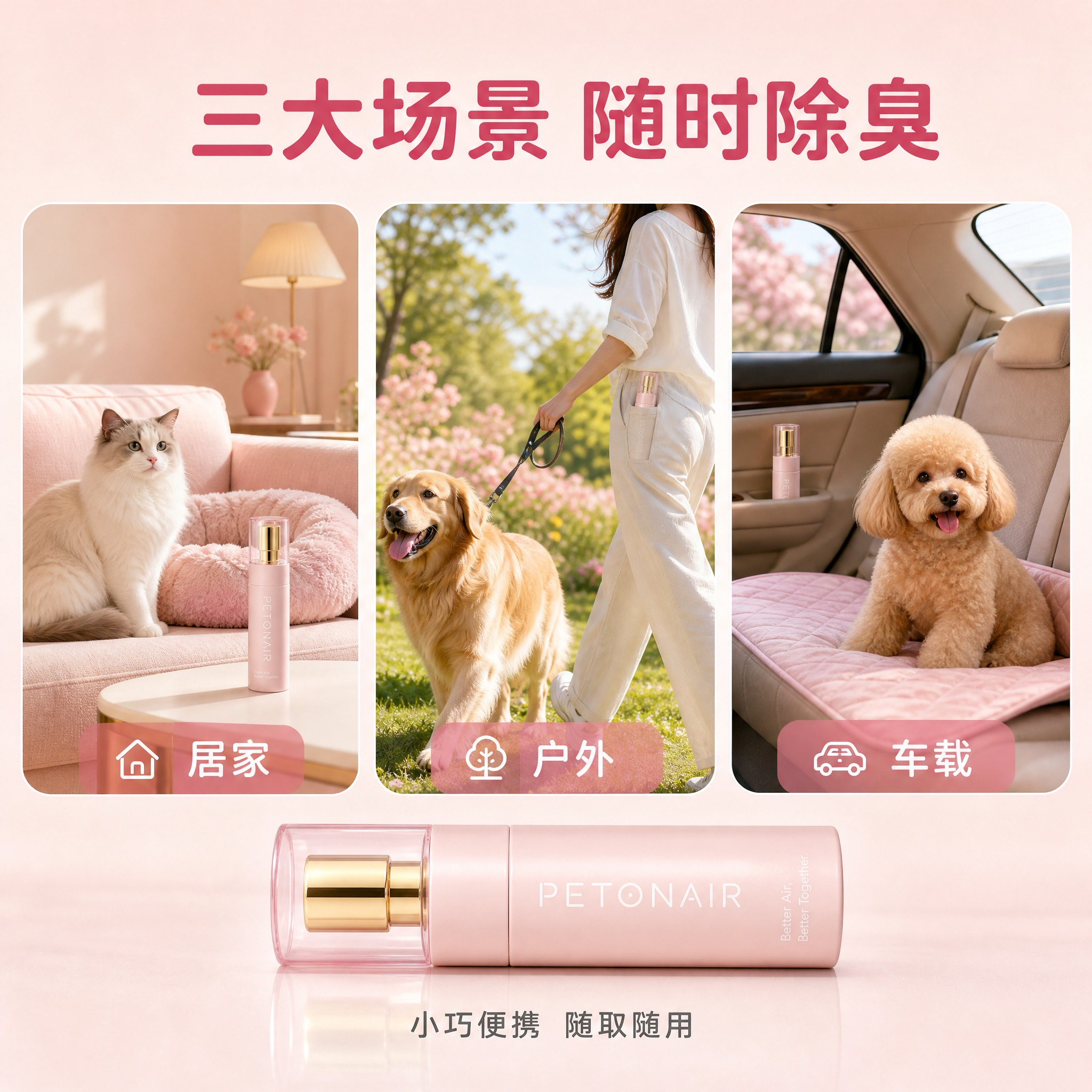 [主图-4] 使用场景主图，核心任务：居家/户外/车载三大使用… - 图片创意预览