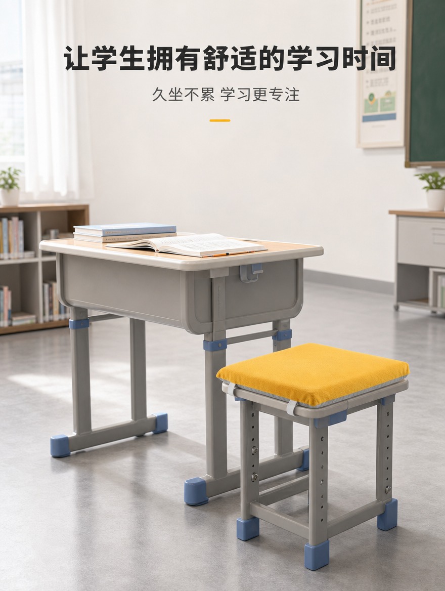 [商品] 使用【图1】和【图2】学生坐垫；保留黄色毛绒正面、灰… - 图片创意预览