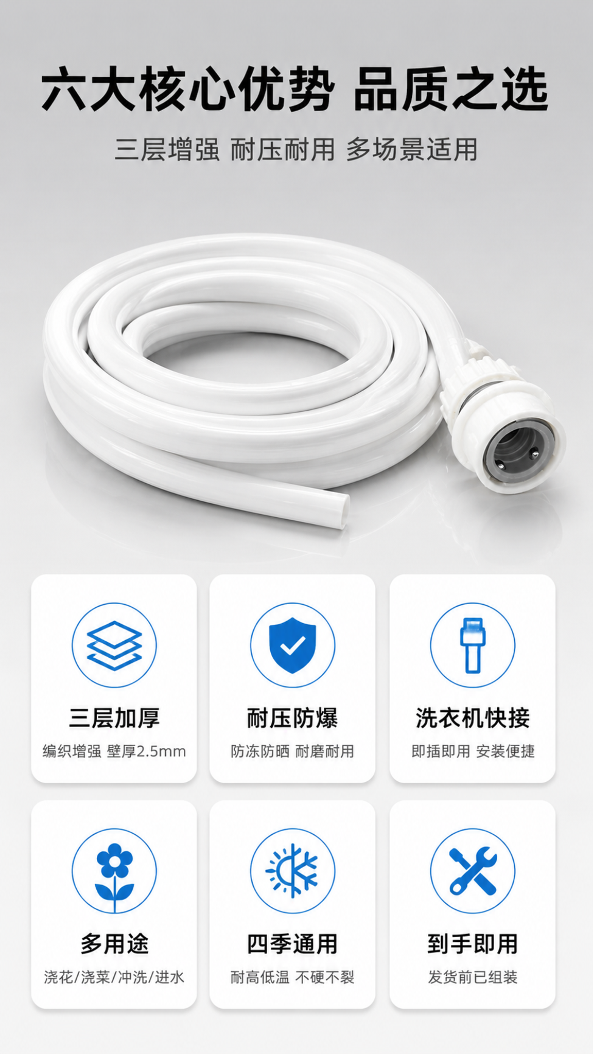 [详情页-2 核心卖点总览] 水龙头延长管核心卖点总览页。 [… - 图片创意预览