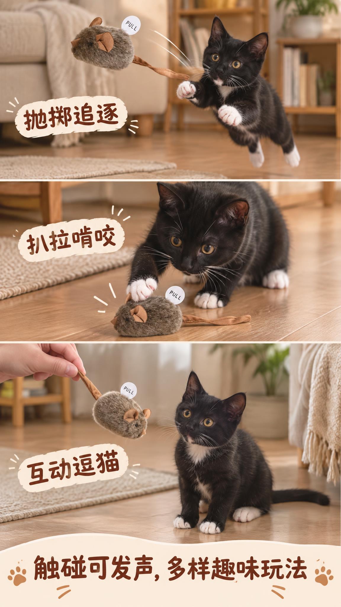 9:16竖版详情图，多场景玩法合集。三格竖排分镜布局，从上到下… - 图片创意预览