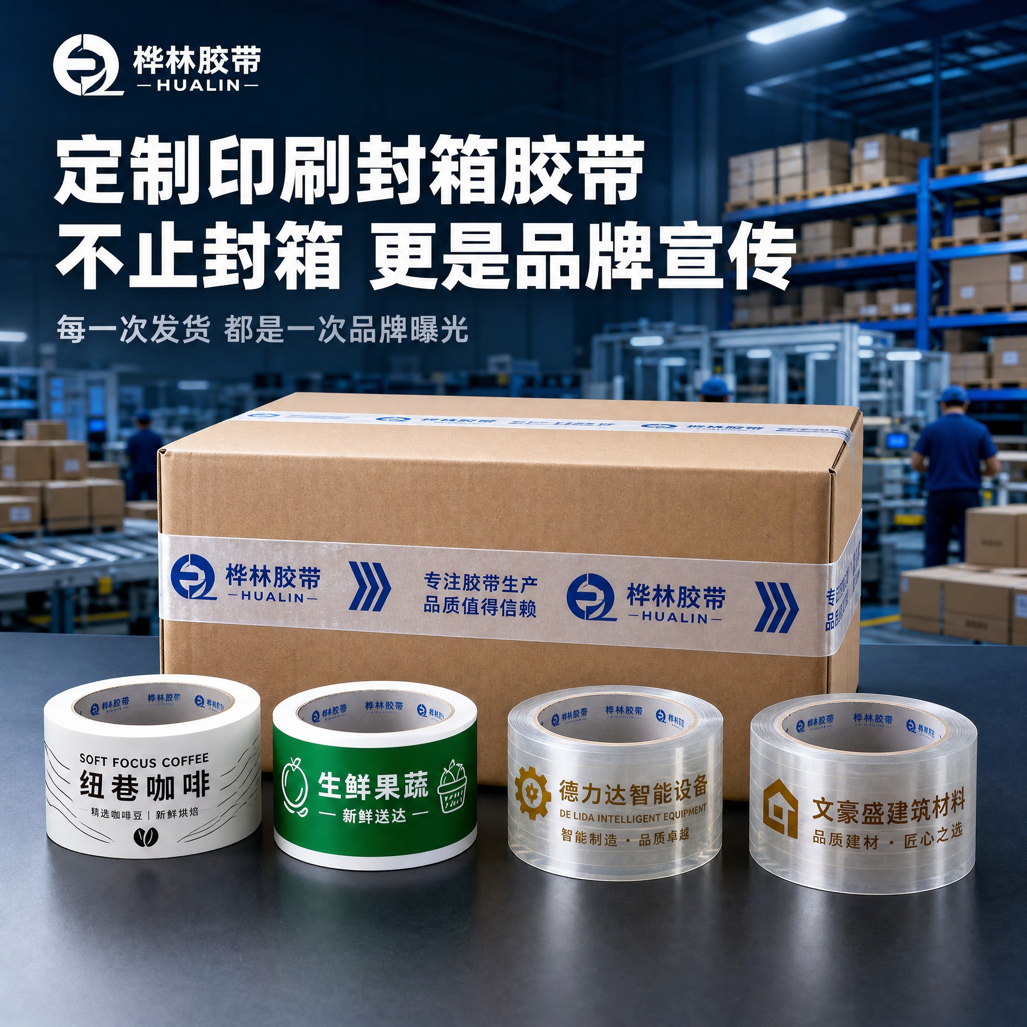 [主图-1] 主题：定制印刷封箱胶带 品牌宣传首选。唯一任务：… - 图片创意预览