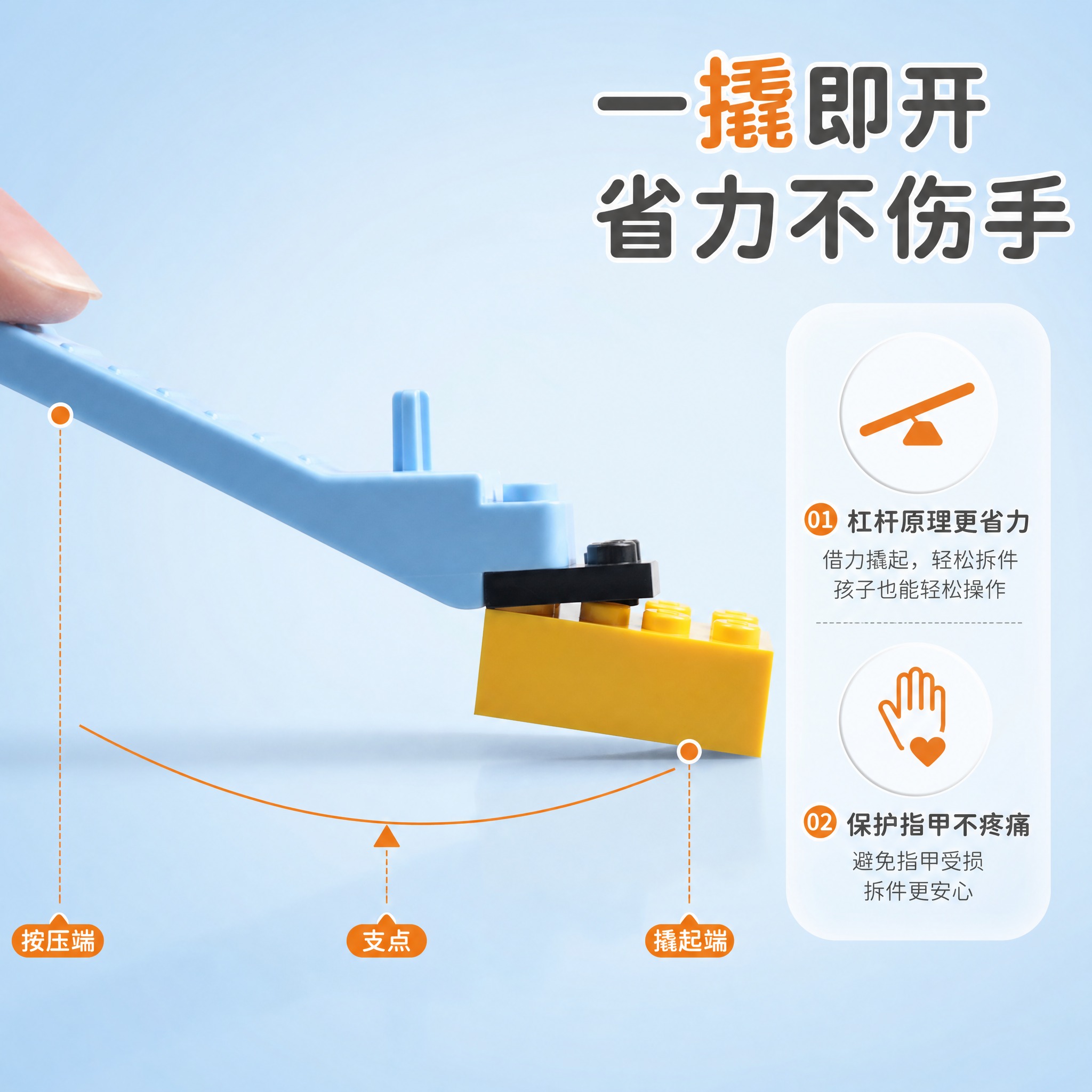 [主图-2] 核心卖点 杠杆省力拆件演示。 [统一基调] 风格… - 图片创意预览