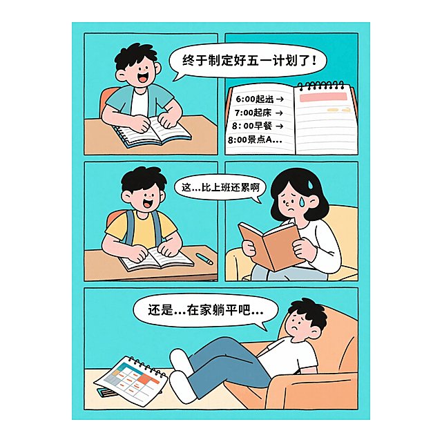 认真制定了五一假期的plan！