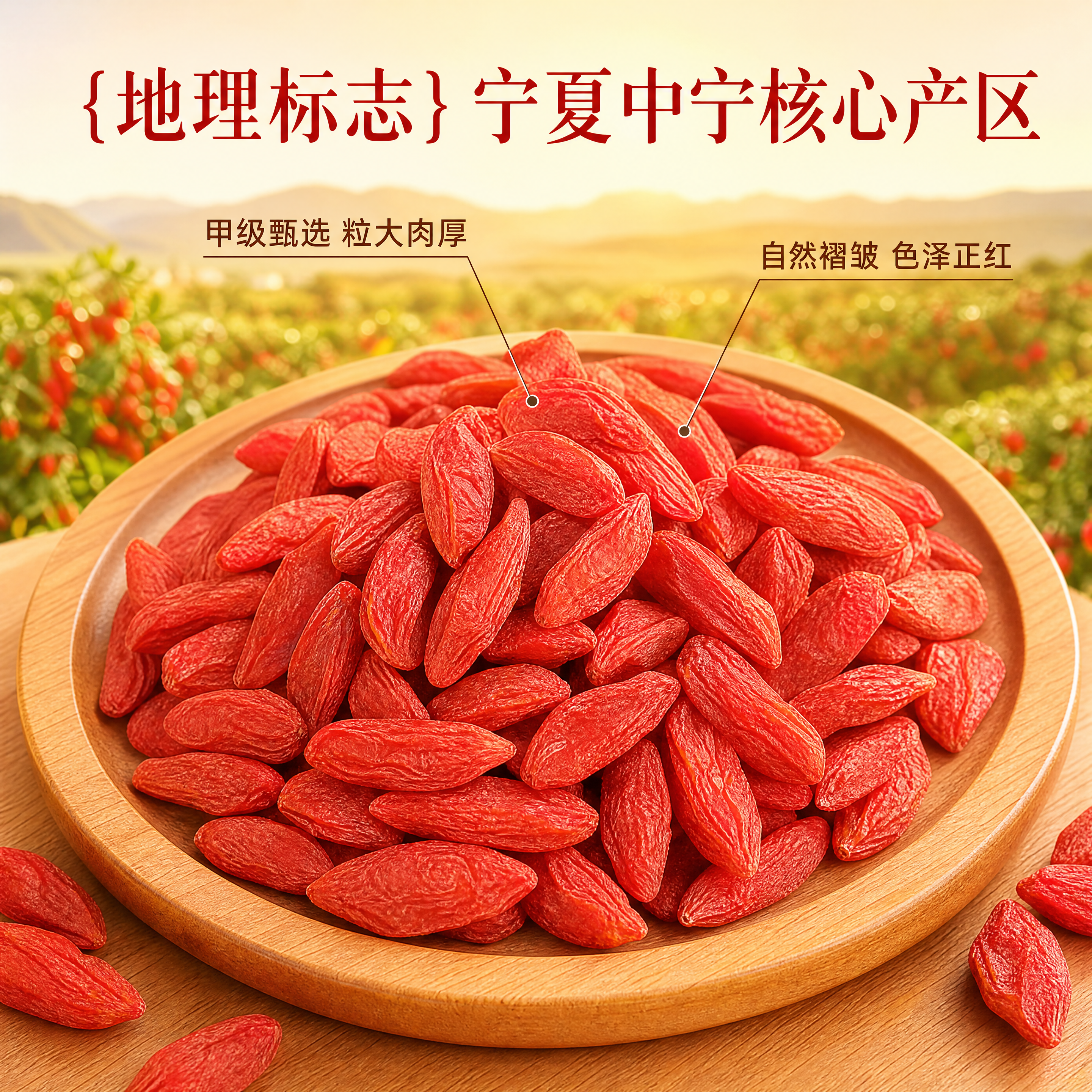 [主图-2] 绿帝枸杞核心卖点展示，突出产品品质优势。 [氛围… - 图片创意预览