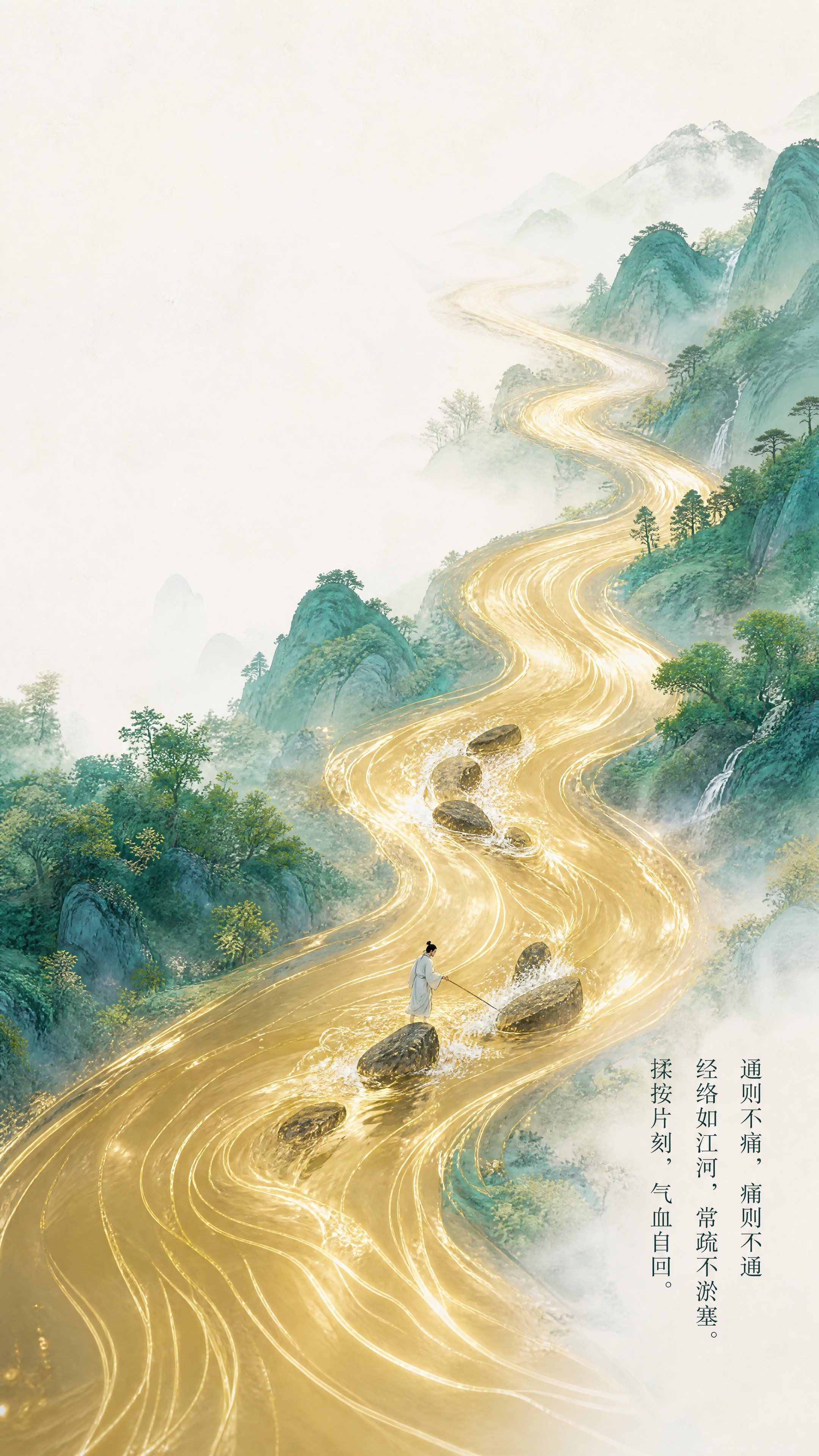 超清摄影效果，国风极简设计，画面左上角大面积留白。反常规大小对… - 图片创意预览
