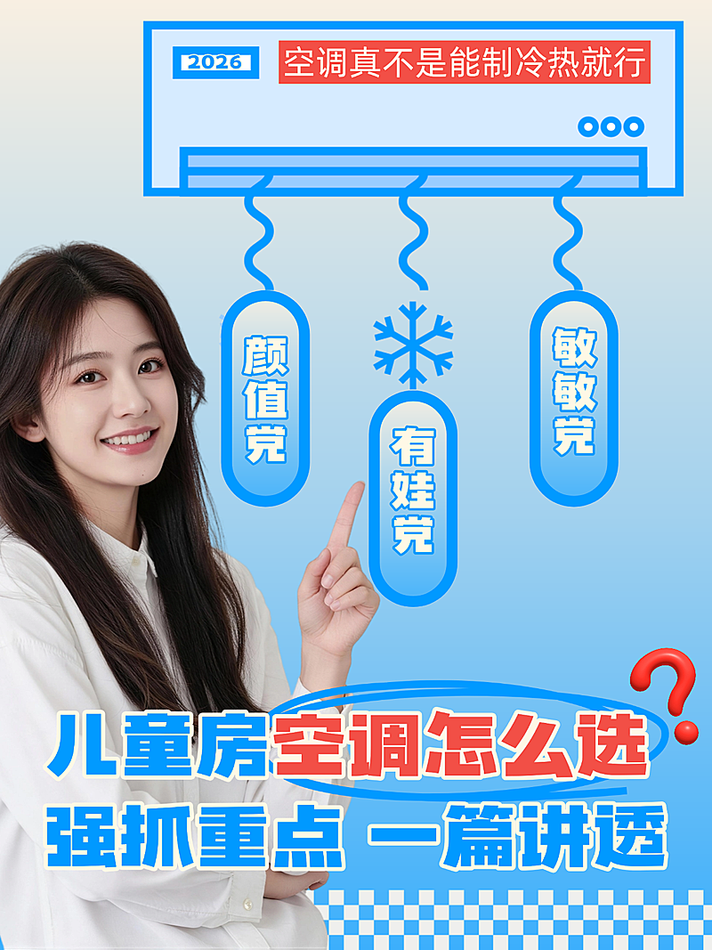 空调家电选购指南小红书推荐封面