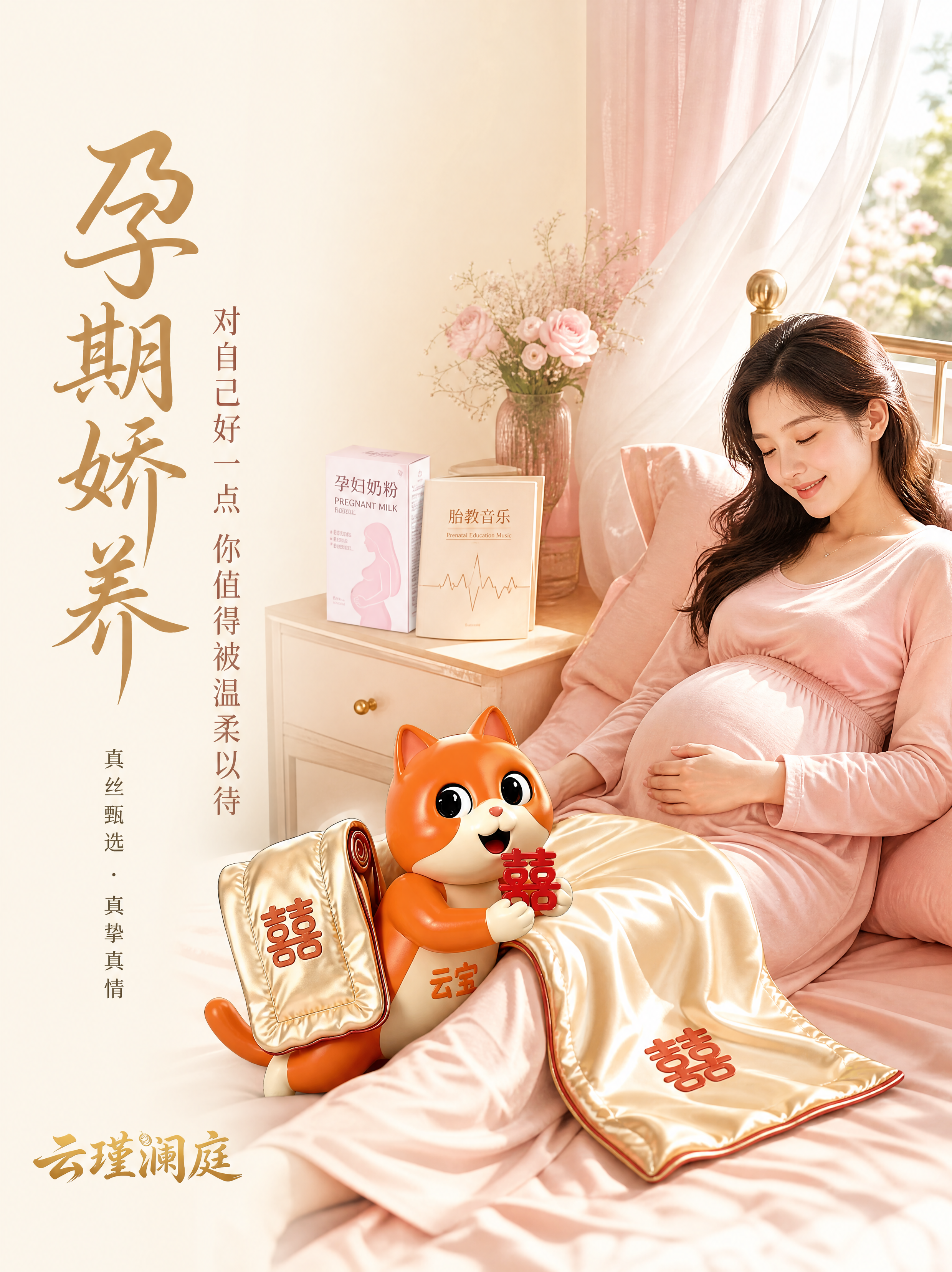 电商详情页场景隔断导航图，孕期自用主题。本张使用【图2】中的橙… - 图片创意预览