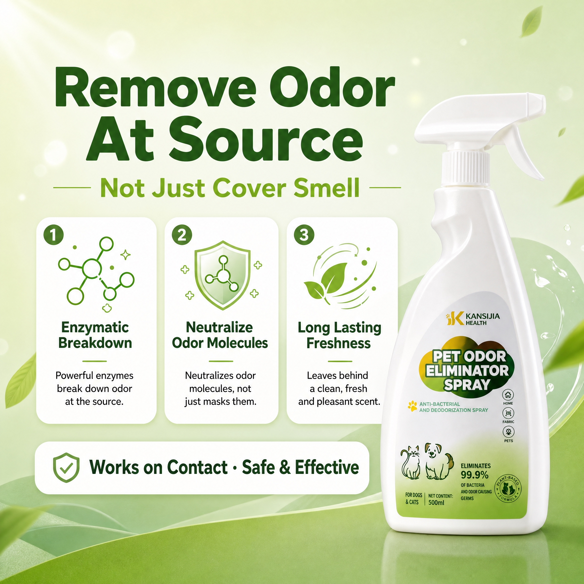 [主图-2] Pet Odor Eliminator Spra… - 图片创意预览