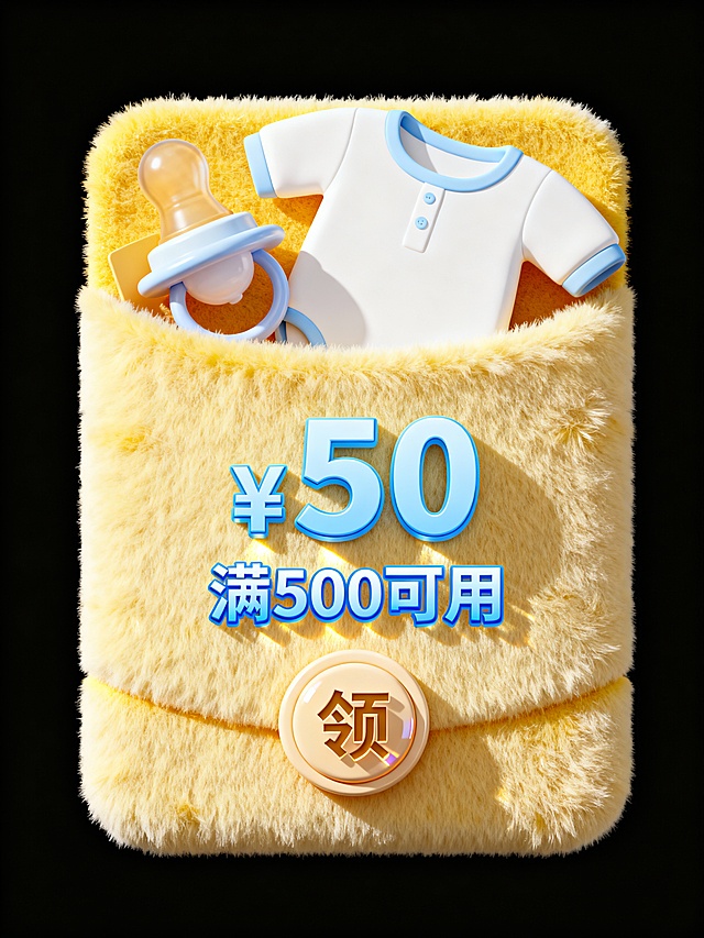 母婴亲子·创意毛绒电商弹窗