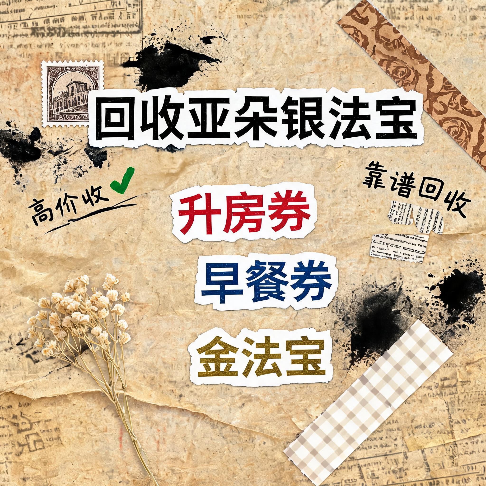 小红书大字封面，复古手账拼贴风格，参考图风格，主题文字为"回收… - 图片创意预览