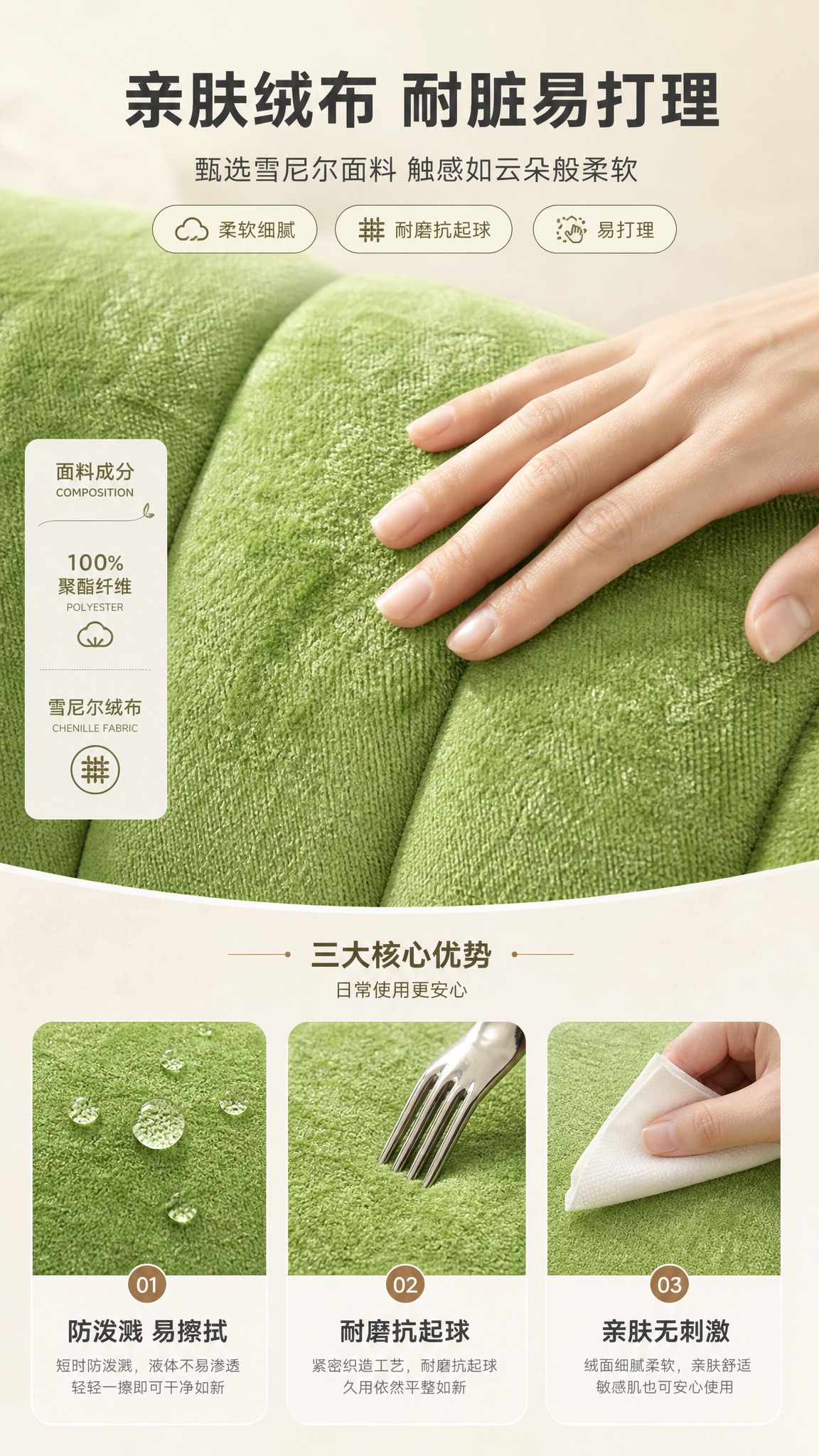 [商品] 使用【图1】青柠绿绒布旋转单人沙发椅；保留雪尼尔绒布… - 图片创意预览