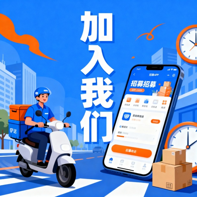 重画一下 跑腿招募的插画预览效果
