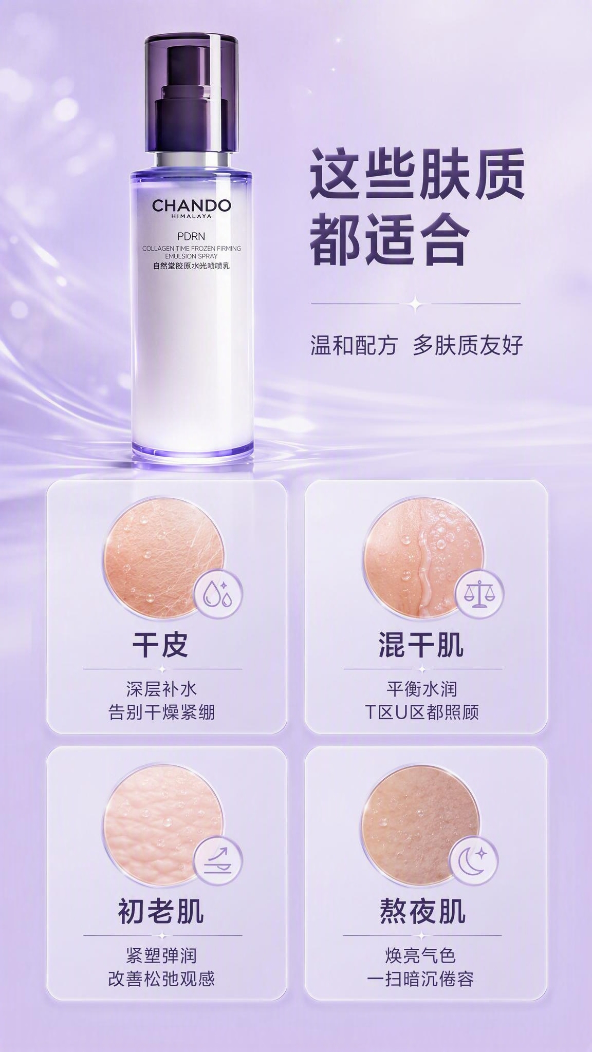 [商品] 使用【图1】自然堂胶原水光喷喷乳100mL；保留瓶身… - 图片创意预览