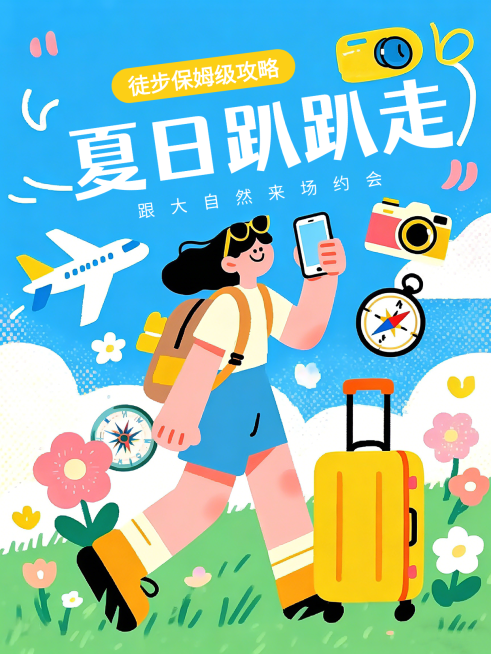 旅游路线营销小红书封面预览效果