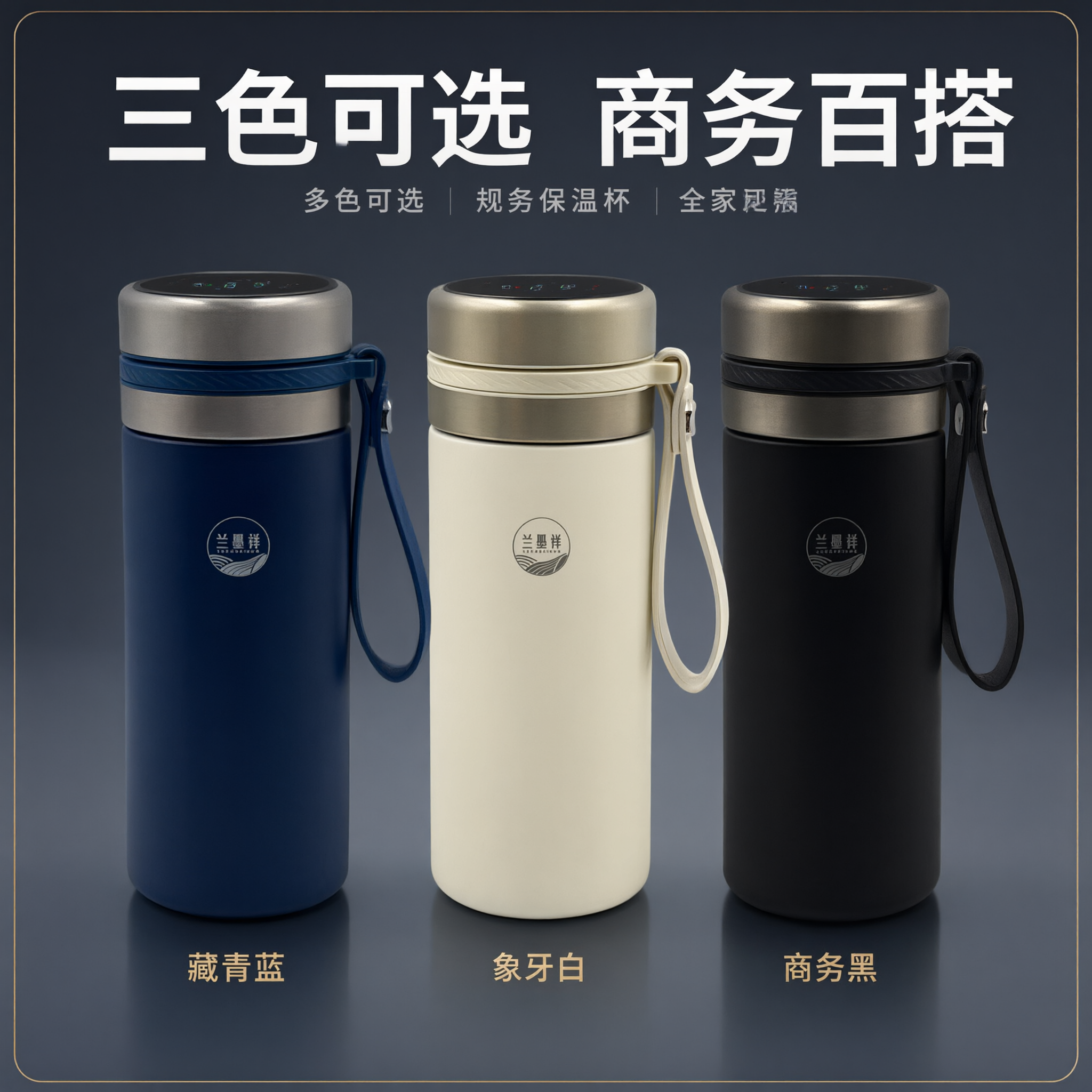 [主图-6] 主题：多色可选 规格展示 商务保温杯全家福。 [… - 图片创意预览