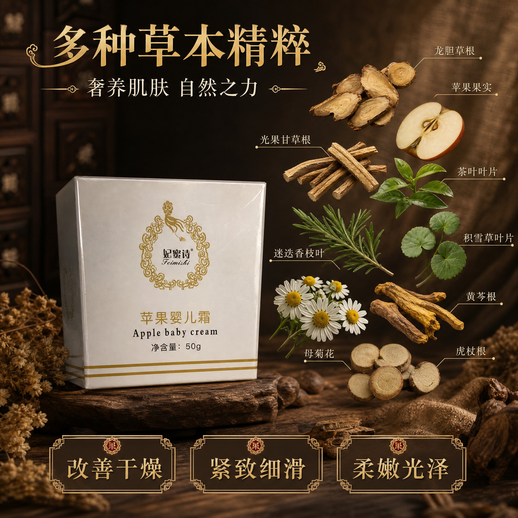 [主图-2] 核心功效与成分解析 多种草本植萃卖点图 [统一基… - 图片创意预览