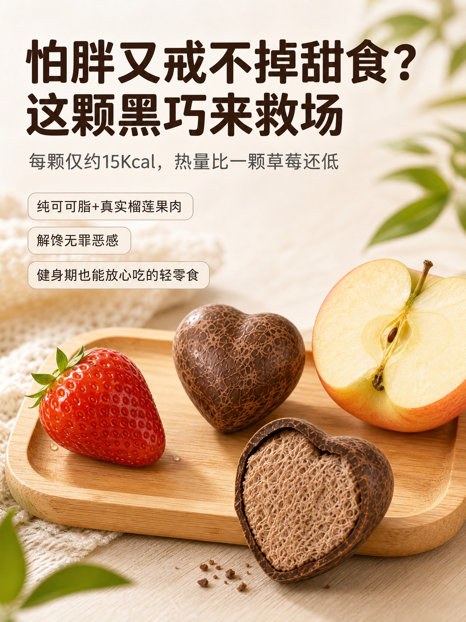 电商商品营销海报，9:16竖版，清新明亮风格。画面主体：一颗小… - 图片创意预览