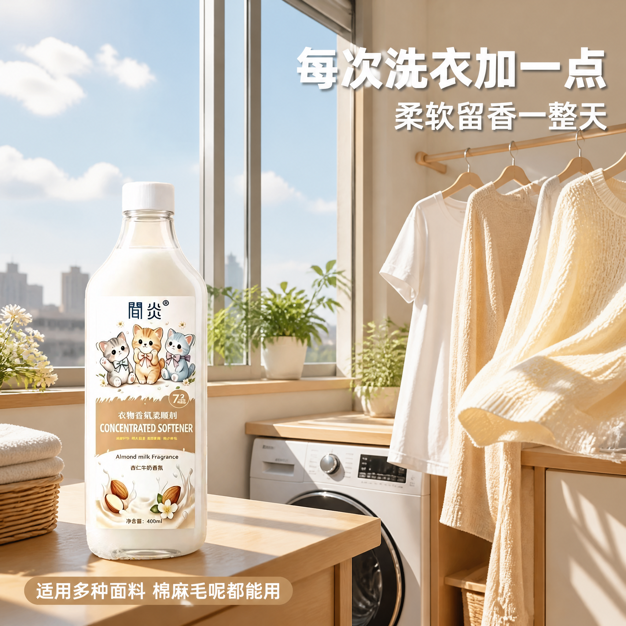 [主图-4] 阳台洗衣场景图 真实使用场景 [氛围风格] 温馨… - 图片创意预览