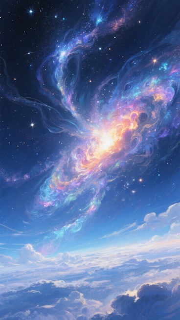 天空，宇宙，预览效果