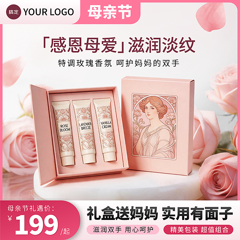 母亲节促销活动温馨感线上渠道商品主图