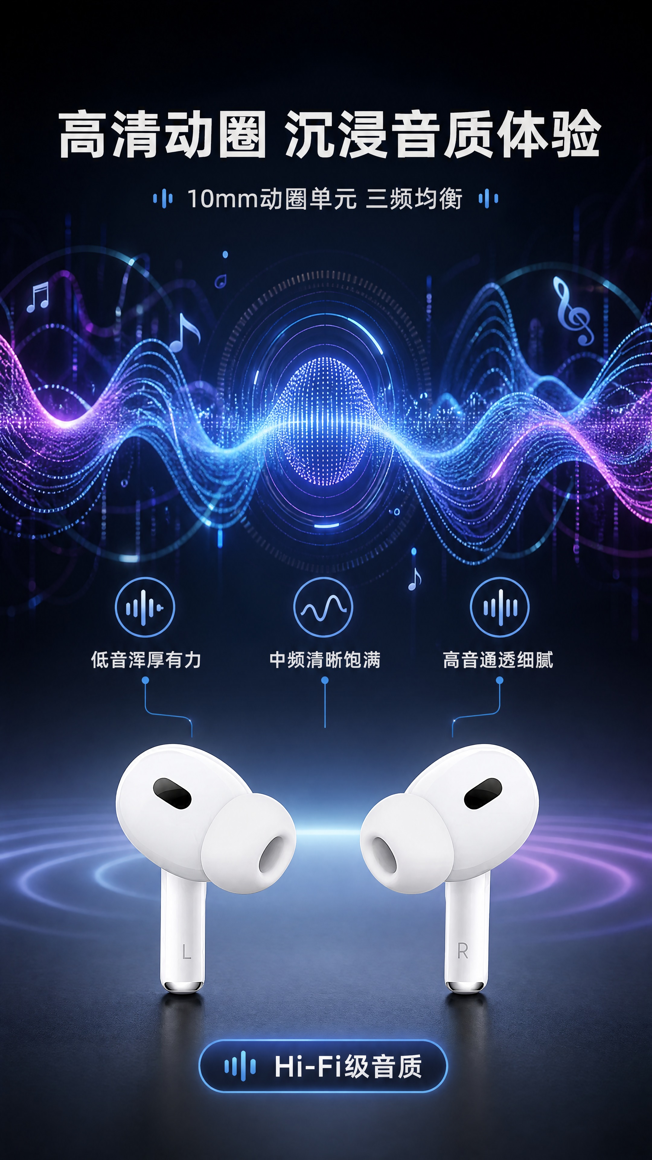 [商品] 使用【图1】白色真无线蓝牙耳机两只；保留白色机身、入… - 图片创意预览