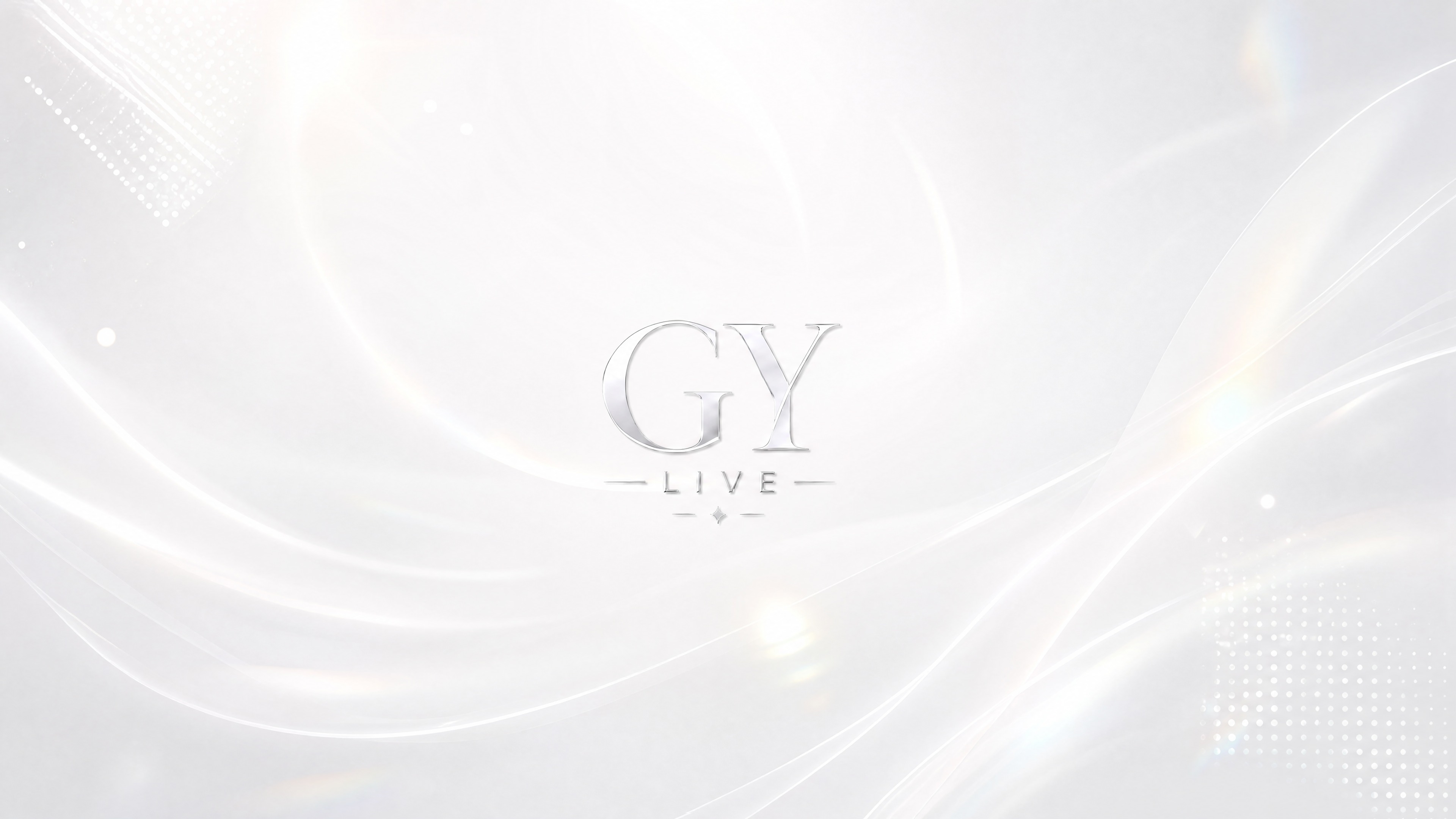 重新设计一款白色大气风格的横屏LED背景，保留居中的"GY L… - 图片创意预览