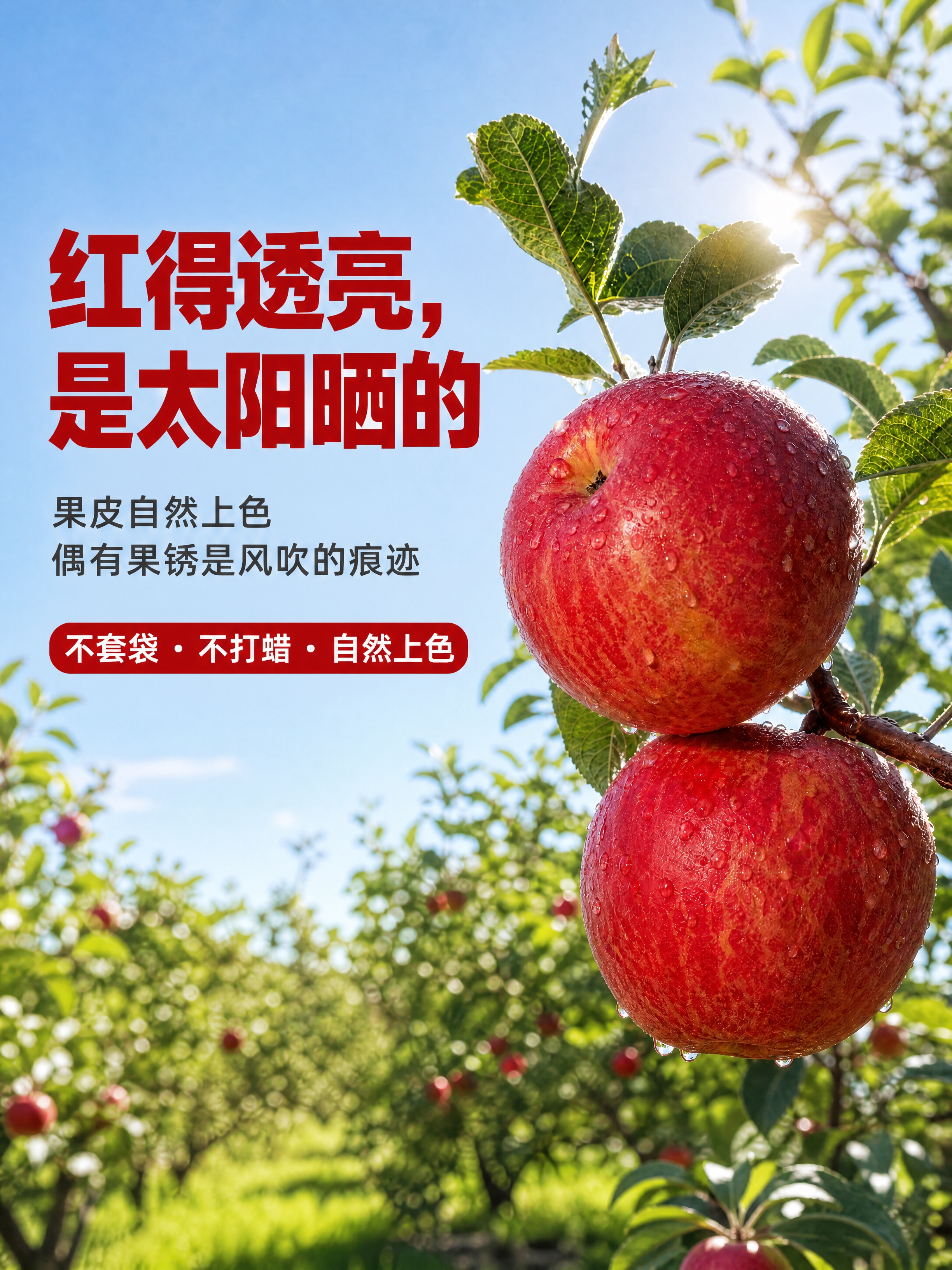 [主图-3 红将军 3:4 外观说明] 红得透亮是太阳晒的，将… - 图片创意预览