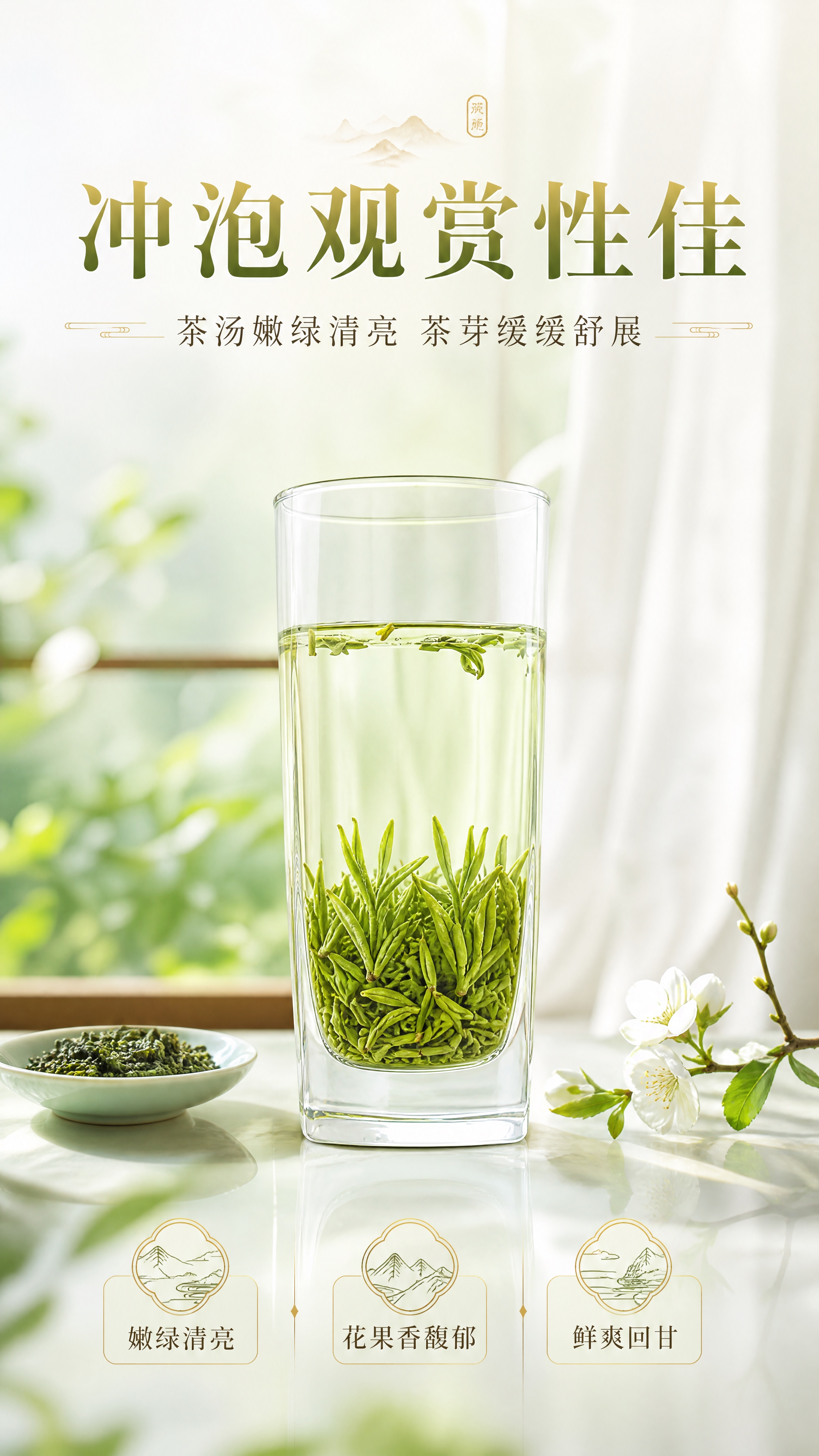 [商品] 使用【图7】玻璃杯冲泡碧螺春；保留玻璃杯形态、茶汤嫩… - 图片创意预览