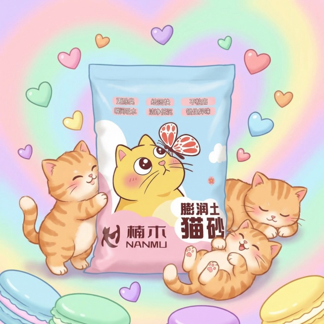 我是在拼多多卖猫砂的 帮我做10张主图 可爱一点预览效果