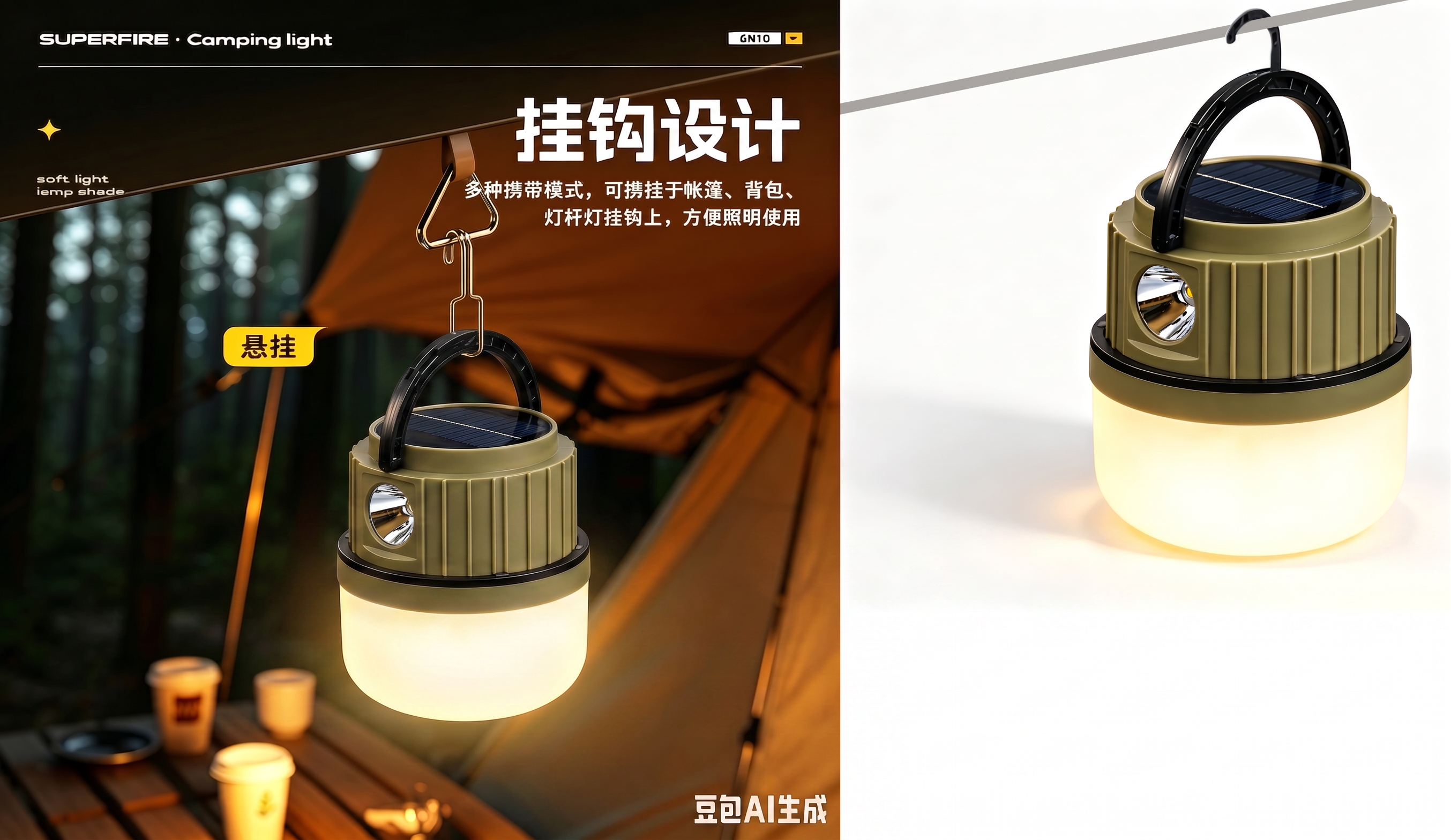 把左图中的灯具换成右图的灯具，其他不变 - 图片创意预览