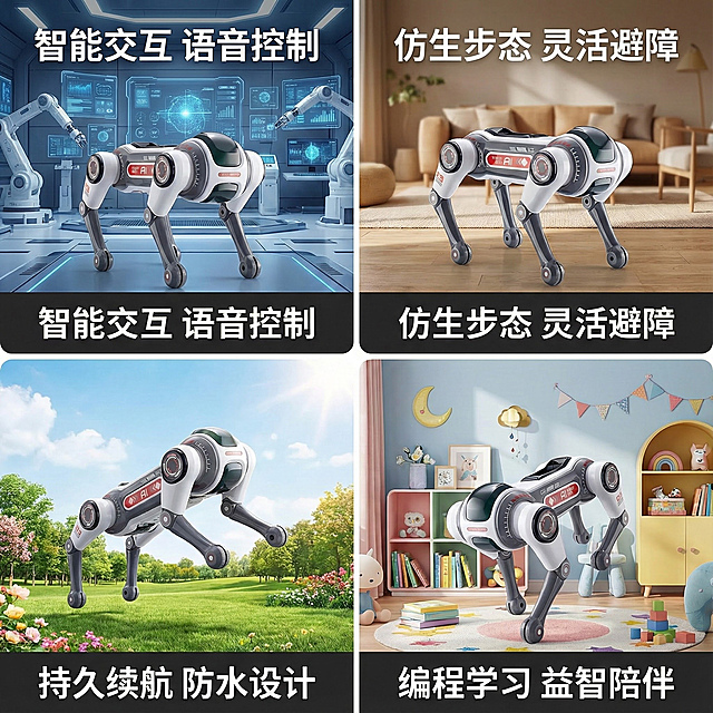 生成4张不同动作和背景的电商主图，尺寸为电商主图尺寸，添加卖点