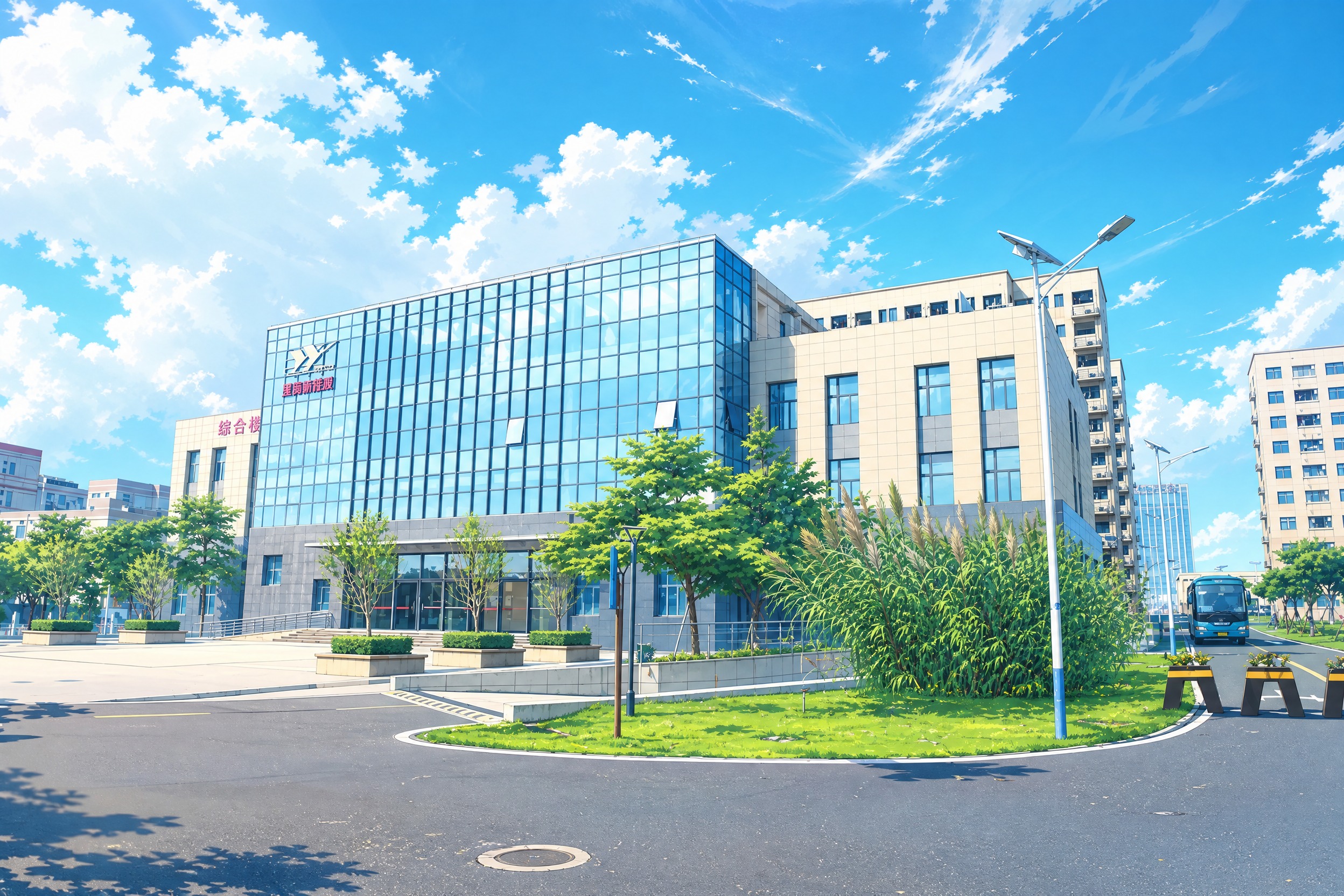 将这张建筑照片转换为日系动漫风格，保留建筑的整体结构和布局，画… - 图片创意预览