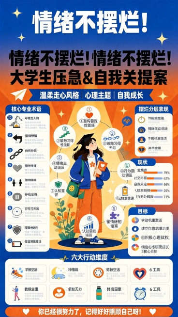 在第一张海报（https://dify-grsai.dancf.com/images/788b2755c267416d906f28b1cd422b79.png）基础上，将中心人物（戴学士帽女生）四周环预览效果
