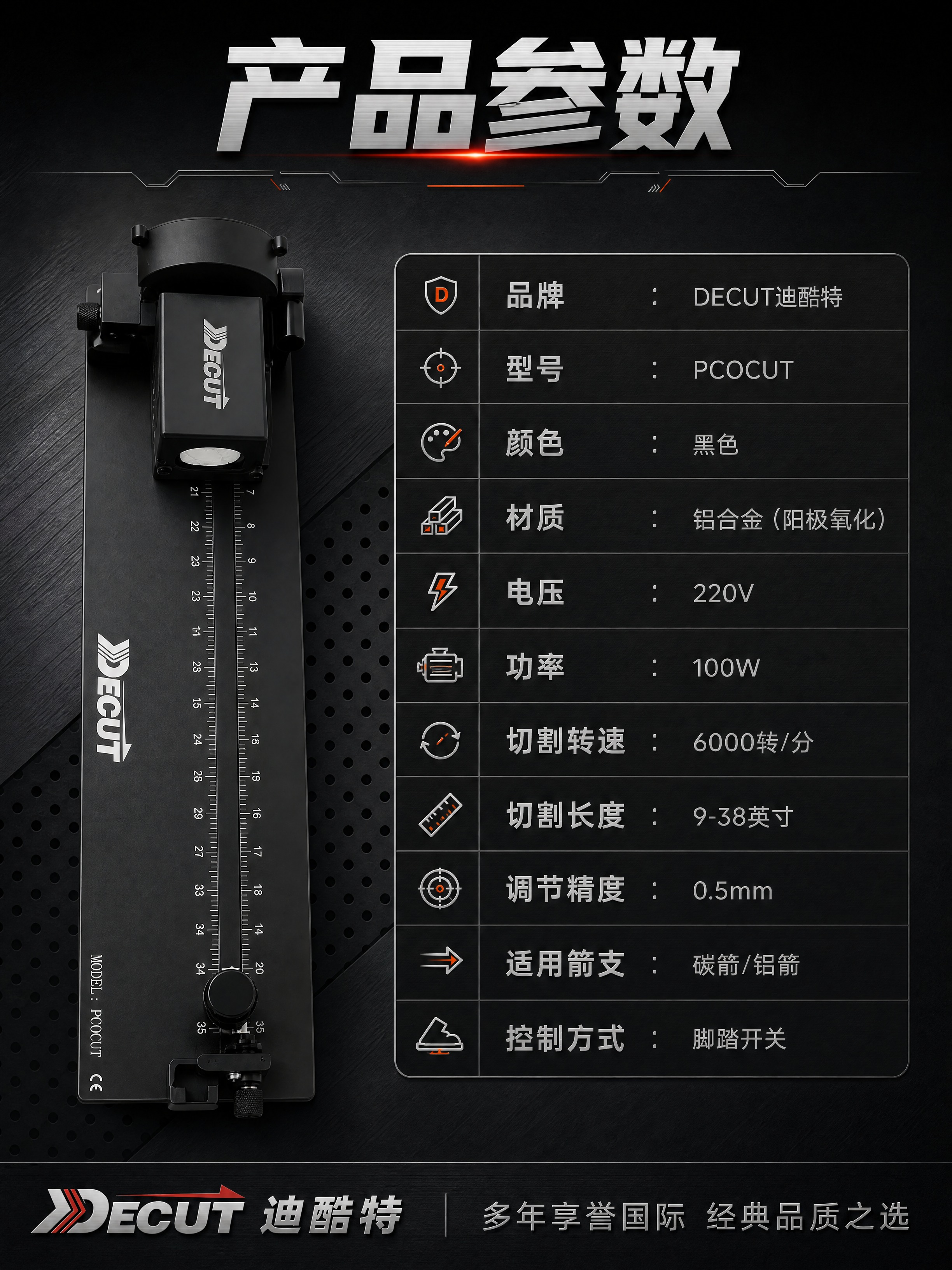 [商品] 使用【图6】迪酷特PCOCUT截箭器主机俯视图；保留… - 图片创意预览