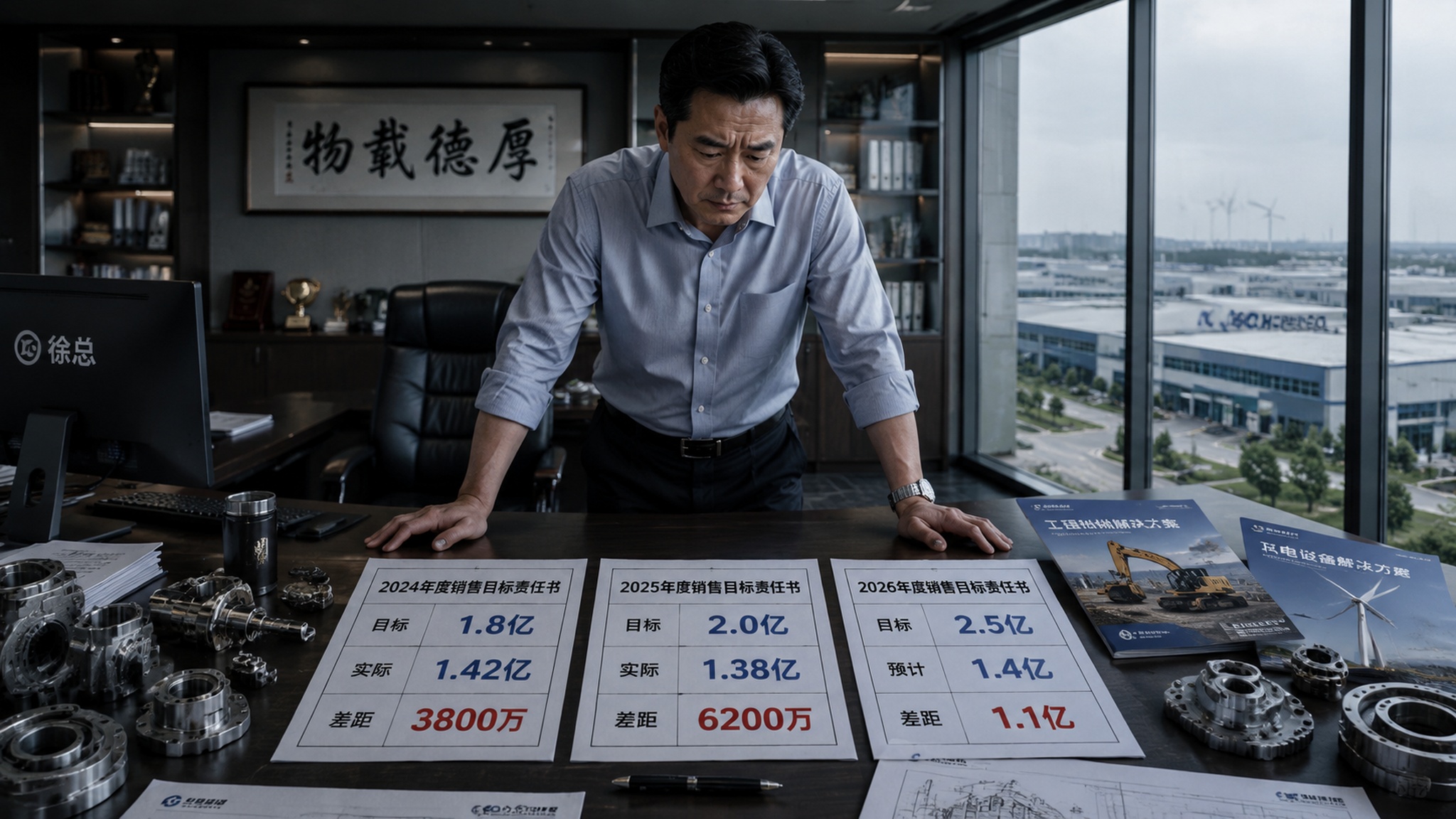 微信公众号文章插图，商务写实风格。画面中央是一位40多岁的中国… - 图片创意预览